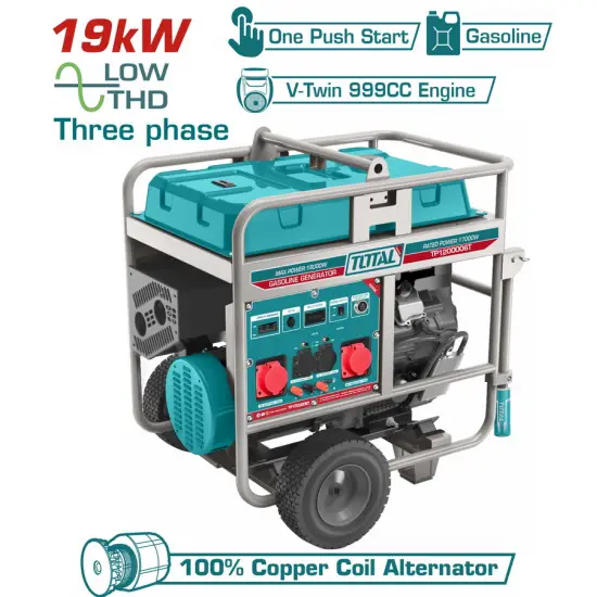 TOTAL ΕΠΑΓΓ. ΗΛΕΚΤΡΟΓΕΝΝΗΤΡΙΑ ΒΕΝΖΙΝΗΣ 19.000W ΤΡΙΦΑΣΙΚΗ (TP1200006T)