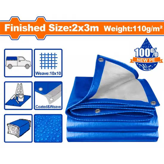 WADFOW ΜΟΥΣΑΜΑΣ ΑΔΙΑΒΡΟΧΟΣ 110gr/m2 2X3m (WTQ1123)