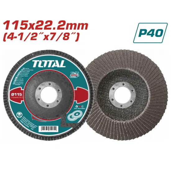 TOTAL ΠΟΛΥΠΤΕΡΟ ΓΥΑΛΙΣΜΑΤΟΣ 115mm P40 (TAC6311540)