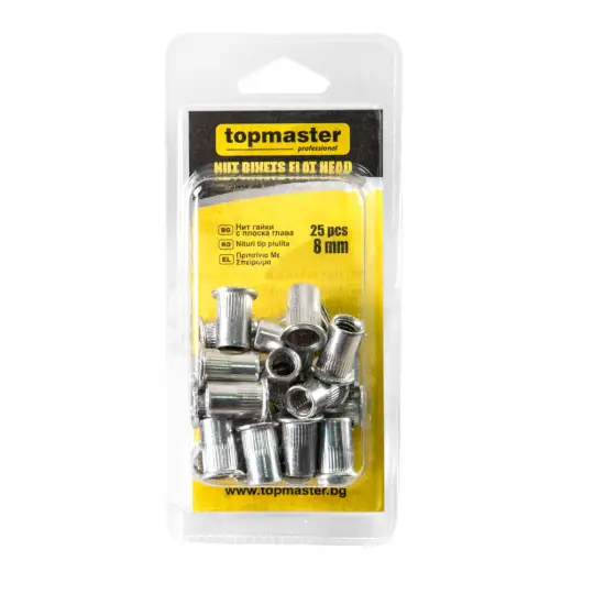 TOP MASTER ΠΡΙΤΣΙΝΙΑ ΜΕ ΣΠΕΙΡΩΜΑ 25τεμ 8*16mm 511158