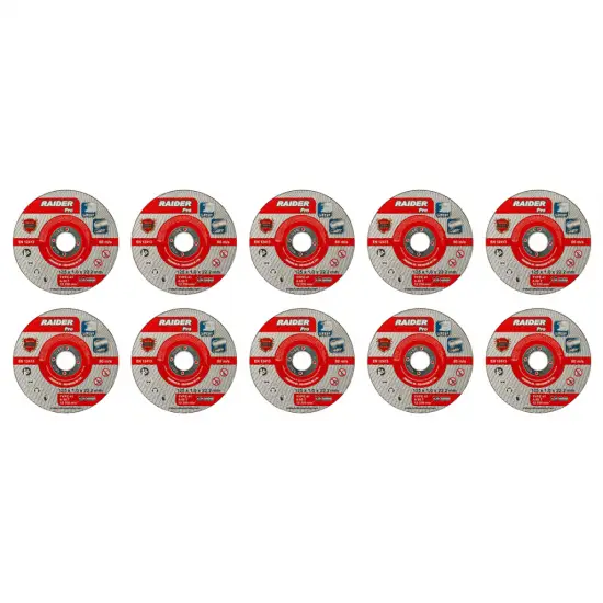 RAIDER Τροχός Κοπής Inox A60T 125*1.0*22.2mm σε μεταλικό κουτί 160158 (τιμή/τεμ)
