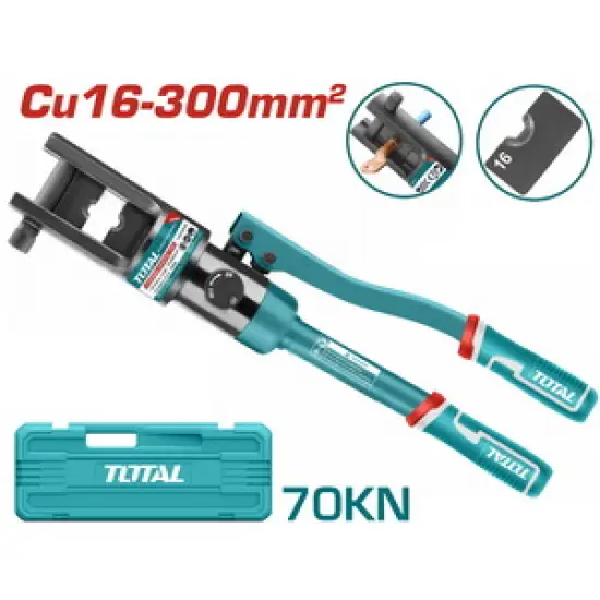 TOTAL ΥΔΡΑΥΛΙΚΗ ΠΡΕΣΑ ΑΚΡΟΔΕΚΤΩΝ Cu 16-300mm2 (THCT0240)