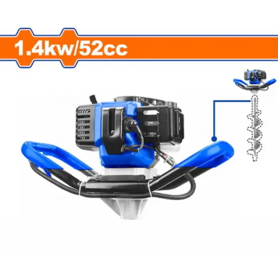 WADFOW ΓΕΩΤΡΥΠΑΝΟ - ΤΡΙΒΕΛΑ 52cc / 2HP + ΤΡΥΠΑΝΙ 120mm 1 ΧΕΙΡΙΣΤΗ (WDZ1A52-1)