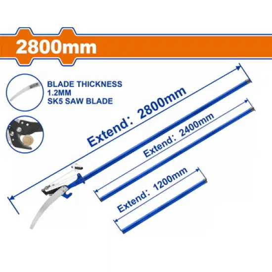 WADFOW ΤΗΛΕΣΚΟΠΙΚΟ ΨΑΛΙΔΙ & ΠΡΙΟΝΙ ΚΛΑΔΟΥ 120-280cm / 25mm (WPR4701)
