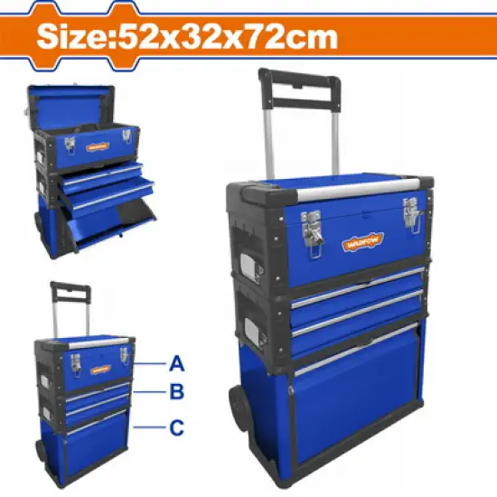 WADFOW ΕΡΓΑΛΕΙΟΦΟΡΟΣ TROLLEY 520 Χ 320 Χ 720mm (WTB6A72)