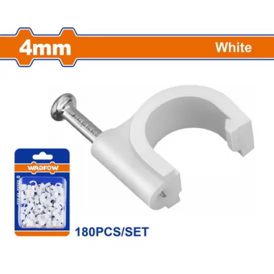 WADFOW ΡΟΚΑ ΣΤΗΡΙΞΗΣ ΚΑΛΩΔΙΩΝ 4mm 180ΤΕΜ (WFQ1K04)