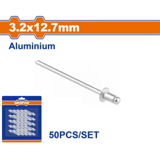 WADFOW ΠΡΙΤΣΙΝΙΑ ΑΛΟΥΜ. 3.2 X 12.7mm 50TEM (WREZK13)