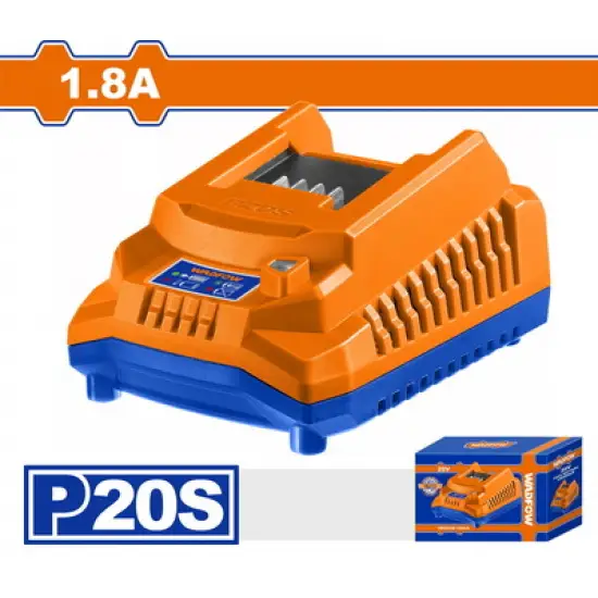 WADFOW ΦΟΡΤΙΣΤΗΣ 1.8A ΓΙΑ ΜΠΑΤΑΡΙΕΣ Li-ion 20V (WFCP518E)