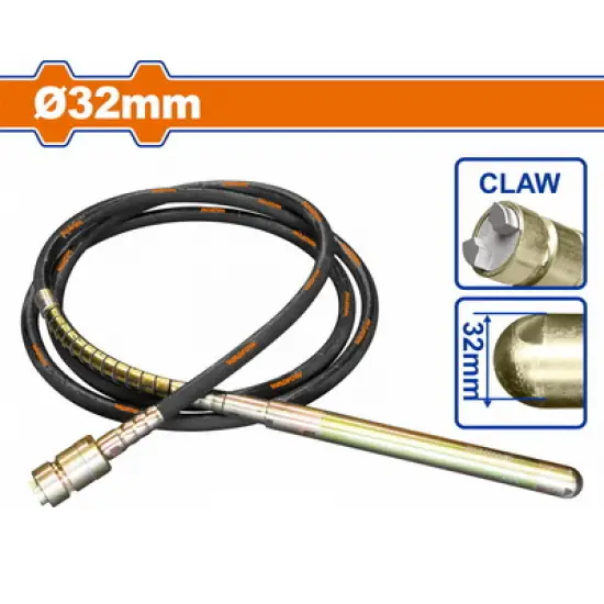 WADFOW ΕΥΚΑΜΠΤΟΣ ΑΞΟΝΑΣ (ΜΑΡΚΟΥΤΣΙ) Claw type Φ - 32mm / 6m (WVRP1A32)