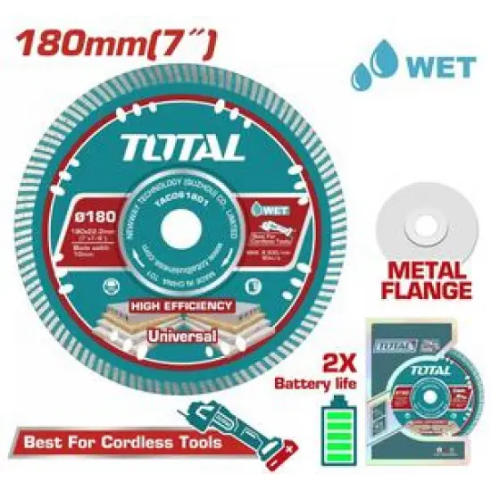 TOTAL ΕΠΑΓΓ. ΔΙΑΜ/ΣΚΟΣ ΥΓΡΑΣ ΚΟΠΗΣ 180 Χ 22.2mm Χ 2.2mm ΛΕΠΤΟΣ (TAC061801)