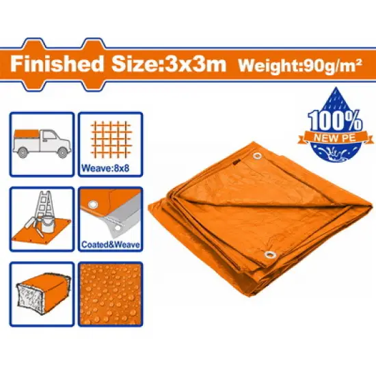 WADFOW ΜΟΥΣΑΜΑΣ ΑΔΙΑΒΡΟΧΟΣ 90gr/m2 3X3m (WTQ1933)