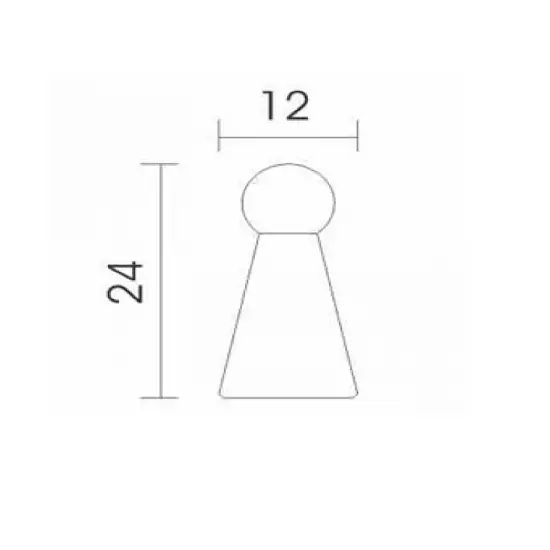 Πόμολα Επίπλων Σειρά 253 CONVEX+ΔΩΡΟ ΚΟΠΤΗΣ ΒΙΔΩΝ