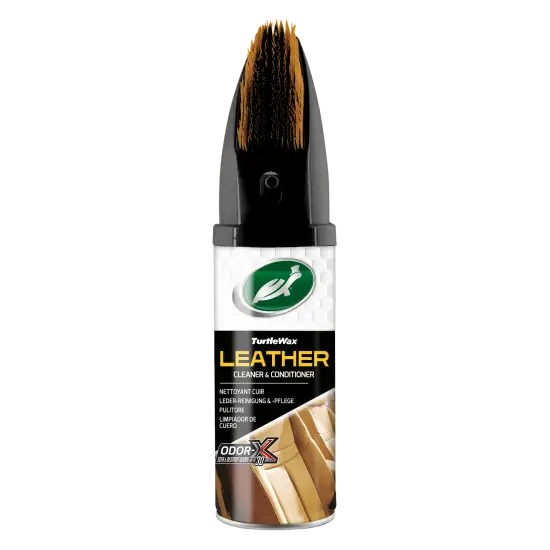 Καθαριστικός αφρός & μαλακτικό δέρματος POWER OUT Leather Cleaner 52895 aerosol with brush 400ml
