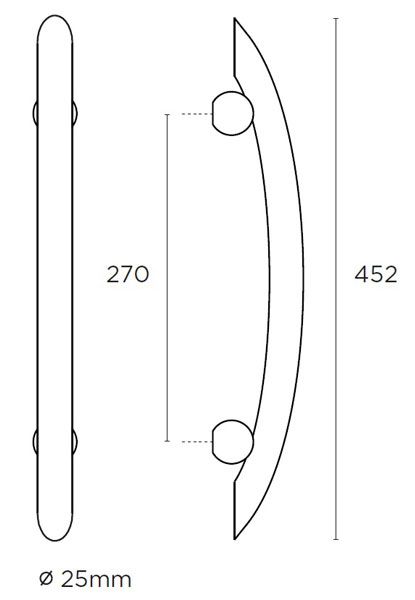 Λαβή εξώθυρας CONVEX 881