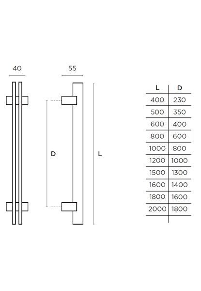 Λαβή εξώθυρας CONVEX 873
