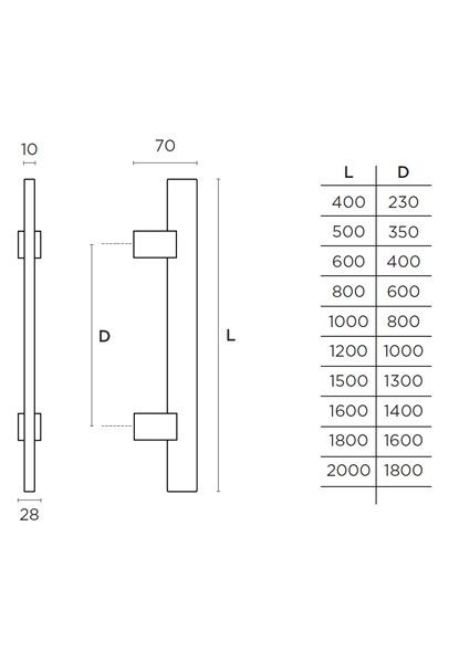 Λαβή εξώθυρας CONVEX 653