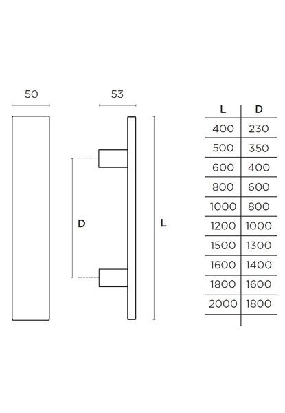 Λαβή εξώθυρας CONVEX 669