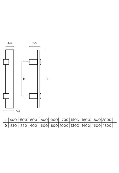 Λαβή εξώθυρας CONVEX 763