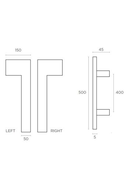 Λαβή εξώθυρας CONVEX 861