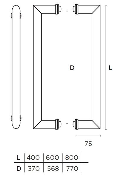 Λαβή εξώθυρας CONVEX 927