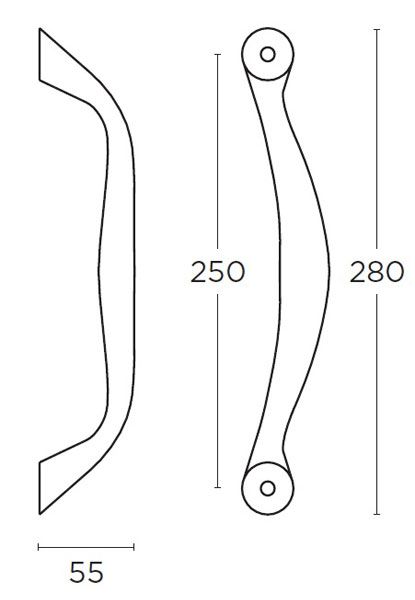 Λαβή εξώθυρας CONVEX 627