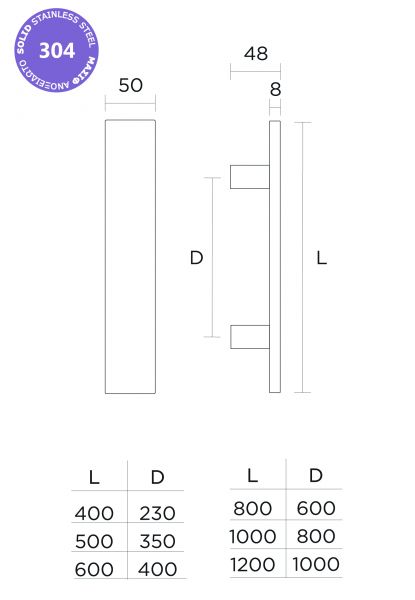 Λαβή εξώθυρας CONVEX 919