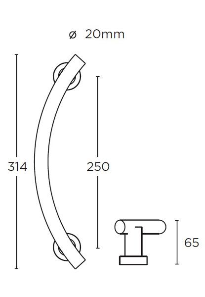 Λαβή εξώθυρας CONVEX 477