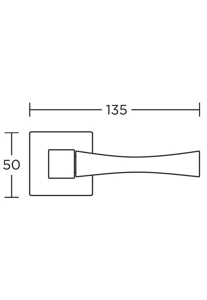 Πόμολο πόρτας -ζεύγος  Σειρά 835 CONVEX 